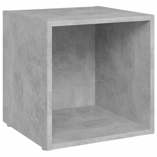 TV Cabinets 4 pcs Concrete Grey 37x35x37 cm Engineered Wood - Giant Lobelia