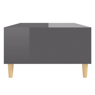 Coffee Table High Gloss Grey 103.5x60x35 cm Engineered Wood - Giant Lobelia