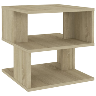 Side Table Sonoma Oak 40x40x40 cm Engineered Wood - Giant Lobelia