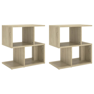 Bedside Cabinets 2 pcs Sonoma Oak 50x30x51.5 cm Engineered Wood - Giant Lobelia