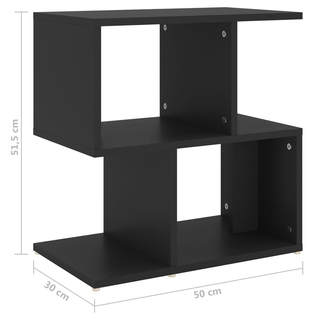 Bedside Cabinets 2 pcs Black 50x30x51.5 cm Engineered Wood - Giant Lobelia