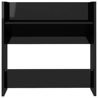 vidaXL Wall Shoe Cabinets 4 pcs High Gloss Black 60x18x60 cm Engineered Wood - Giant Lobelia