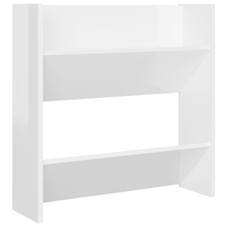 vidaXL Wall Shoe Cabinets 4 pcs High Gloss White 60x18x60 cm Engineered Wood - Giant Lobelia