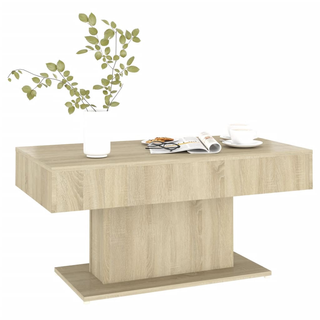 Coffee Table Sonoma Oak 96x50x45 cm Engineered Wood - Giant Lobelia