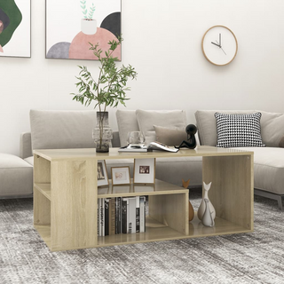 vidaXL Coffee Table Sonoma Oak 100x50x40 cm Engineered Wood - Giant Lobelia