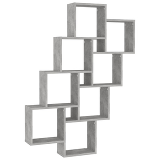 Wall Cube Shelf Concrete Grey 90x15x119 cm Engineered Wood - Giant Lobelia