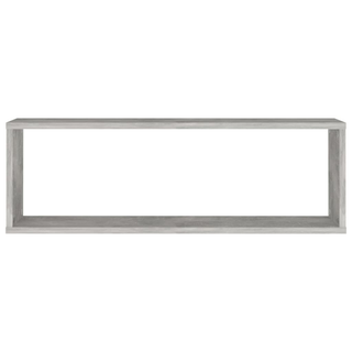 Wall Cube Shelf 4 pcs Concrete Grey 80x15x26.5 cm Engineered Wood - Giant Lobelia