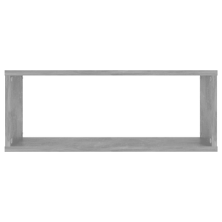 Wall Cube Shelf 4 pcs Concrete Grey 60x15x23 cm Engineered Wood - Giant Lobelia