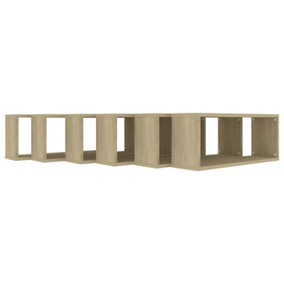 Wall Cube Shelf 6 pcs Sonoma Oak 60x15x23 cm Engineered Wood - Giant Lobelia