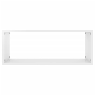 Wall Cube Shelf 4 pcs High Gloss White 60x15x23 cm Engineered Wood - Giant Lobelia