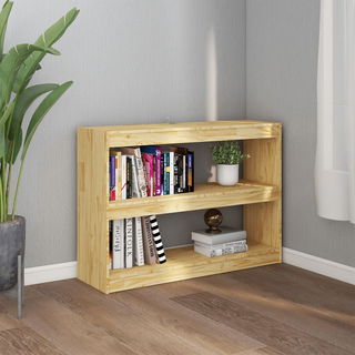 Book Cabinet Room Divider 100x30x71.5 cm Pinewood - Giant Lobelia