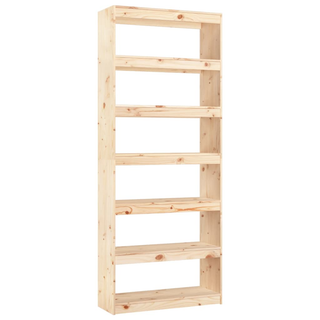 Book Cabinet/Room Divider 80x30x199.5 cm Solid Wood Pine - Giant Lobelia