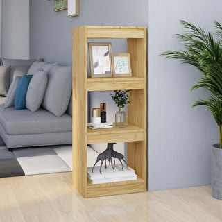 Book Cabinet/Room Divider 40x30x103.5 cm Solid Pinewood - Giant Lobelia