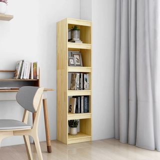 Book Cabinet/Room Divider 40x30x167.5 cm Solid Pinewood - Giant Lobelia