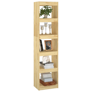 Book Cabinet/Room Divider 40x30x167.5 cm Solid Pinewood - Giant Lobelia