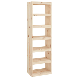 Book Cabinet/Room Divider 60x30x199.5 cm Solid Wood Pine - Giant Lobelia