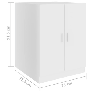 Washing Machine Cabinet White 71x71.5x91.5 cm - Giant Lobelia