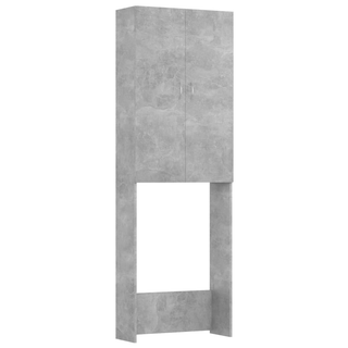 Washing Machine Cabinet Concrete Grey 64x25.5x190 cm - Giant Lobelia