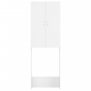 Washing Machine Cabinet White 64x25.5x190 cm - Giant Lobelia