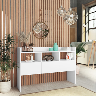 vidaXL Sideboard White 105x30x70 cm Engineered Wood - Giant Lobelia