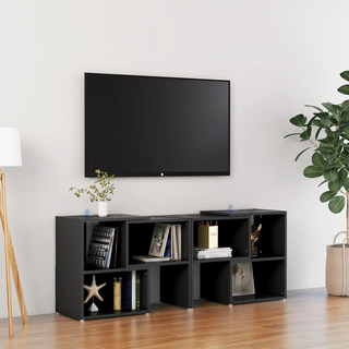 TV Cabinet Black 104x30x52 cm Engineered Wood - Giant Lobelia