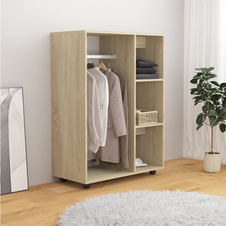 vidaXL Wardrobe Sonoma Oak 80x40x110 cm Engineered Wood - Giant Lobelia