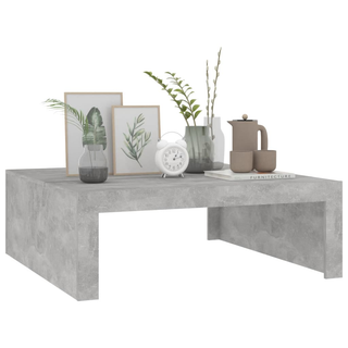 Coffee Table Concrete Grey 100x100x35 cm Engineered Wood - Giant Lobelia