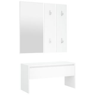 vidaXL Hallway Furniture Set White Engineered Wood - Giant Lobelia