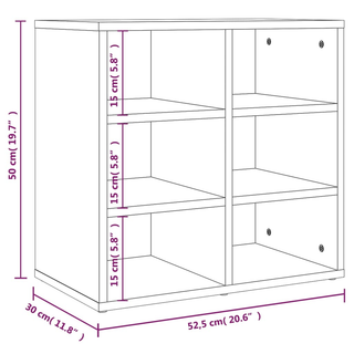 vidaXL Shoe Cabinet Sonoma Oak 52.5x30x50 cm - Giant Lobelia