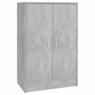 vidaXL Shoe Cabinet Concrete Grey 60x35x92 cm Engineered Wood - Giant Lobelia