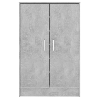 vidaXL Shoe Cabinet Concrete Grey 60x35x92 cm Engineered Wood - Giant Lobelia