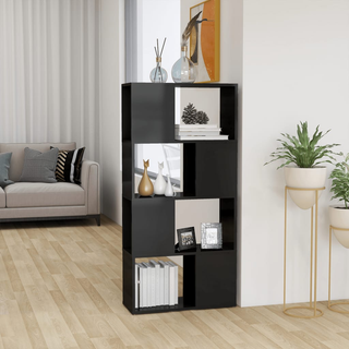 Book Cabinet Room Divider High Gloss Grey 60x24x124.5 cm - Giant Lobelia