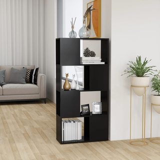 Book Cabinet Room Divider Grey 60x24x124.5 cm Engineered Wood - Giant Lobelia