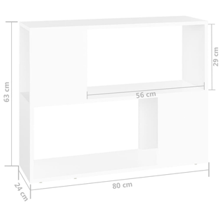 vidaXL TV Cabinet White 80x24x63 cm Engineered Wood - Giant Lobelia