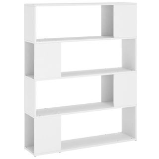 Book Cabinet Room Divider White 100x24x124 cm - Giant Lobelia