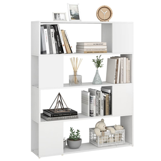 Book Cabinet Room Divider White 100x24x124 cm - Giant Lobelia