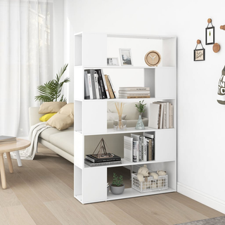 Book Cabinet Room Divider White 100x24x155 cm Engineered Wood - Giant Lobelia