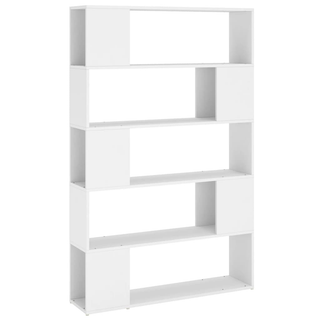 Book Cabinet Room Divider White 100x24x155 cm Engineered Wood - Giant Lobelia