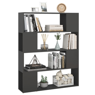 Book Cabinet Room Divider Grey 100x24x124 cm - Giant Lobelia