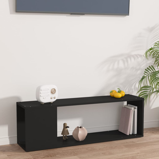 TV Cabinet Black 100x24x32 cm Engineered Wood - Giant Lobelia