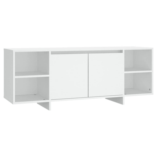 TV Cabinet White 130x35x50 cm Engineered Wood - Giant Lobelia