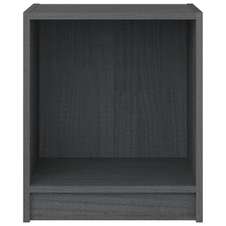 Bedside Cabinet Grey 35.5x33.5x41.5 cm Solid Pinewood - Giant Lobelia