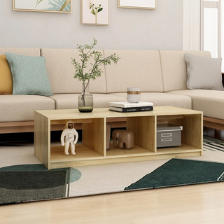 vidaXL Coffee Table 110x50x34 cm Solid Pinewood - Giant Lobelia