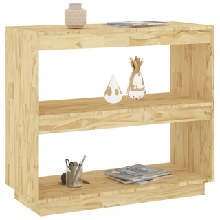 Book Cabinet 80x35x71 cm Solid Pinewood - Giant Lobelia