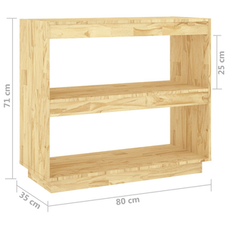 Book Cabinet 80x35x71 cm Solid Pinewood - Giant Lobelia