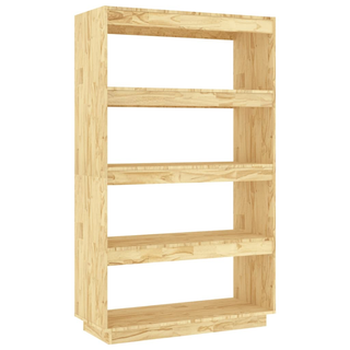 Book Cabinet/Room Divider 80x35x135 cm Solid Pinewood - Giant Lobelia