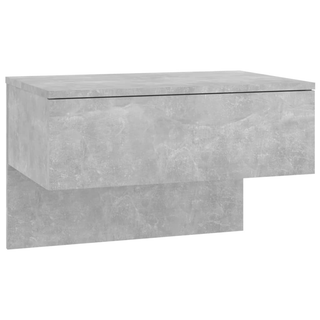 vidaXL Wall-mounted Bedside Cabinet Concrete Grey - Giant Lobelia