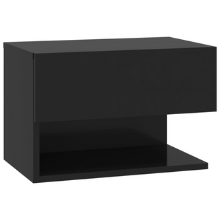 vidaXL Wall-mounted Bedside Cabinet Black - Giant Lobelia