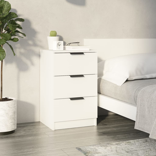 Bedside Cabinet White 40x36x65 cm - Giant Lobelia