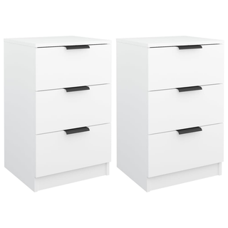 Bedside Cabinets 2 pcs White 40x36x65 cm - Giant Lobelia